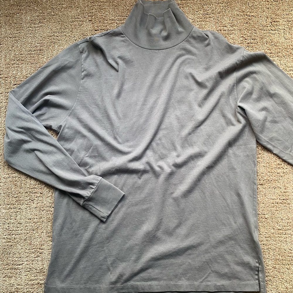 NWT Lady White Co grey jersey turtleneck
